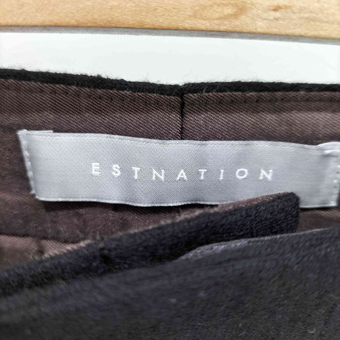 エストネーション ESTNATION ウールポリ 裾ジップジョガーパンツ メンズ JPN:M